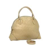 Bottega Veneta Vintage Pre-owned Laeder handvskor Beige, Dam