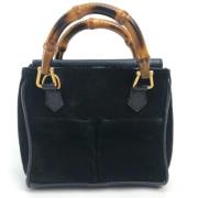 Gucci Vintage Pre-owned Mocka gucci-vskor Black, Dam