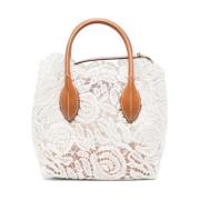 Ermanno Scervino Vit Shopper Väska White, Dam