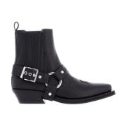 Ganni Western Chelsea Ankelboots Black, Dam