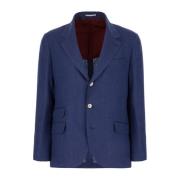 Brunello Cucinelli Stiliga Jackor och Västar Kollektion Blue, Herr