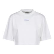 Off White Vita T-shirts och Polos White, Dam