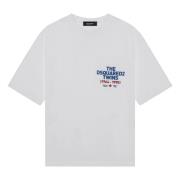 Dsquared2 Kortärmad Crew Neck T-shirt White, Herr