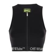 Off White Stilren TOP för modeentusiaster Black, Dam