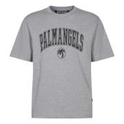 Palm Angels Stiliga T-shirts och Polos Gray, Herr