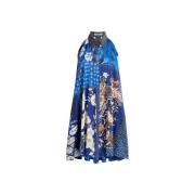 Roberto Cavalli Orientalisk Patchwork Ärmlös Klänning Multicolor, Dam