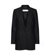 InWear Klassisk Svart Lång Blazer Black, Dam