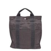 Hermès Vintage Pre-owned Canvas ryggsckar Gray, Dam