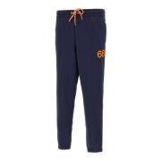 Sun68 Herr Bomullsjogger med Orange Piping Blue, Herr