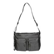 Mandarina Duck Silver Crossbody Väska Md20 Crossover Gray, Dam