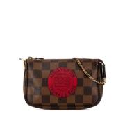 Louis Vuitton Vintage Pre-owned Canvas handvskor Brown, Dam