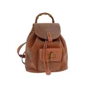 Gucci Vintage Pre-owned Mocka ryggsckar Orange, Dam