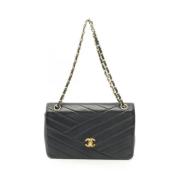 Chanel Vintage Pre-owned Tyg chanel-vskor Black, Dam