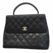 Chanel Vintage Pre-owned Laeder chanel-vskor Black, Dam