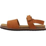 Geox Leuca Platta Sandaler Brown, Dam