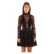 Babylon Quilted Petals Sheer Body i Svart Black, Dam