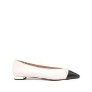 Aquazzura Vita platta skor Elegant stil White, Dam