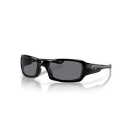 Oakley Fyrkantiga solglasögon med geometrisk design Black, Unisex