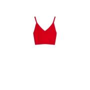 Max Mara Röd Stickad Crop Top Smirne Stil Red, Dam