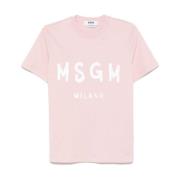 Msgm Stiliga T-shirts och Polos Kollektion Pink, Dam