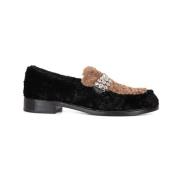 AGL Pälsfodrade Loafers Black, Dam