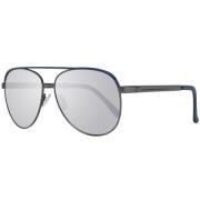 Guess Gunmetal Pilot Solglasögon med Spegellinser Gray, Herr