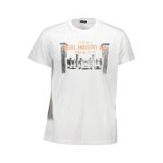 Diesel Urban Fet Print Vit Bomull T-shirt White, Herr