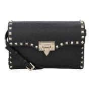 Valentino Laeder crossbodyvskor Black, Dam