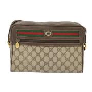 Gucci Vintage Pre-owned Canvas axelremsvskor Beige, Dam