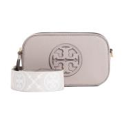 Tory Burch Elegant Axelväska i Neutrala Toner Beige, Dam