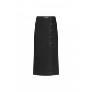 Fabienne Chapot Carmel Denim Skirt Black, Dam