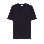 Autry Blå Logo Broderad Crew Neck T-shirt Blue, Herr