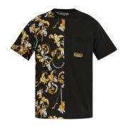 Versace Jeans Couture T-shirt med ficka Black, Herr