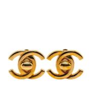 Chanel Vintage Pre-owned Guld chanel-smycken Yellow, Dam