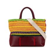 Valentino Vintage Pre-owned Raffia handvskor Multicolor, Dam