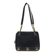 Chanel Vintage Pre-owned Laeder totevskor Black, Dam