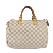 Louis Vuitton Vintage Pre-owned Canvas handvskor White, Dam