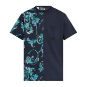 Versace Jeans Couture T-shirt med ficka Blue, Herr