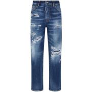 Dsquared2 Rivna Blå Denim Jeans Kvinna Blue, Dam