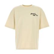 Amiri Oversize Sand Bomull T-shirt Beige, Herr