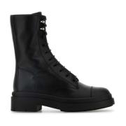 Jimmy Choo Stiliga svarta läder ankelboots Black, Dam