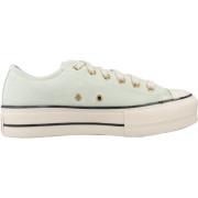 Converse Höjda Canvas Sneakers Green, Dam