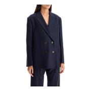 Blazé Milano Randig Lady Maud Night Blazer Blue, Dam