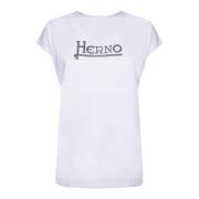 Herno Vit T-shirt White, Dam