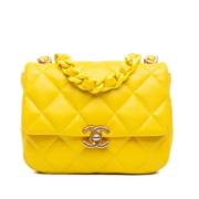 Chanel Vintage Pre-owned Laeder chanel-vskor Yellow, Dam