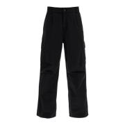 Carhartt Wip Cargo Byxor i Bomullstwill Black, Herr