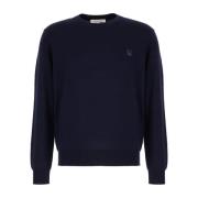 Maison Kitsuné Stiligt Stickat Sortiment Blue, Herr