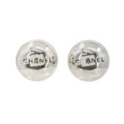 Chanel Vintage Pre-owned Metall rhngen Gray, Dam