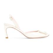 Roger Vivier Elegant Nude Läderpumps Beige, Dam