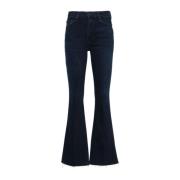 Mother Blå Bootcut Denim Jeans Blue, Dam